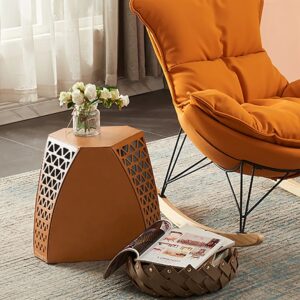 Table minipot en cuir