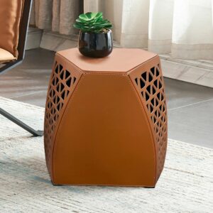 Table minipot en cuir